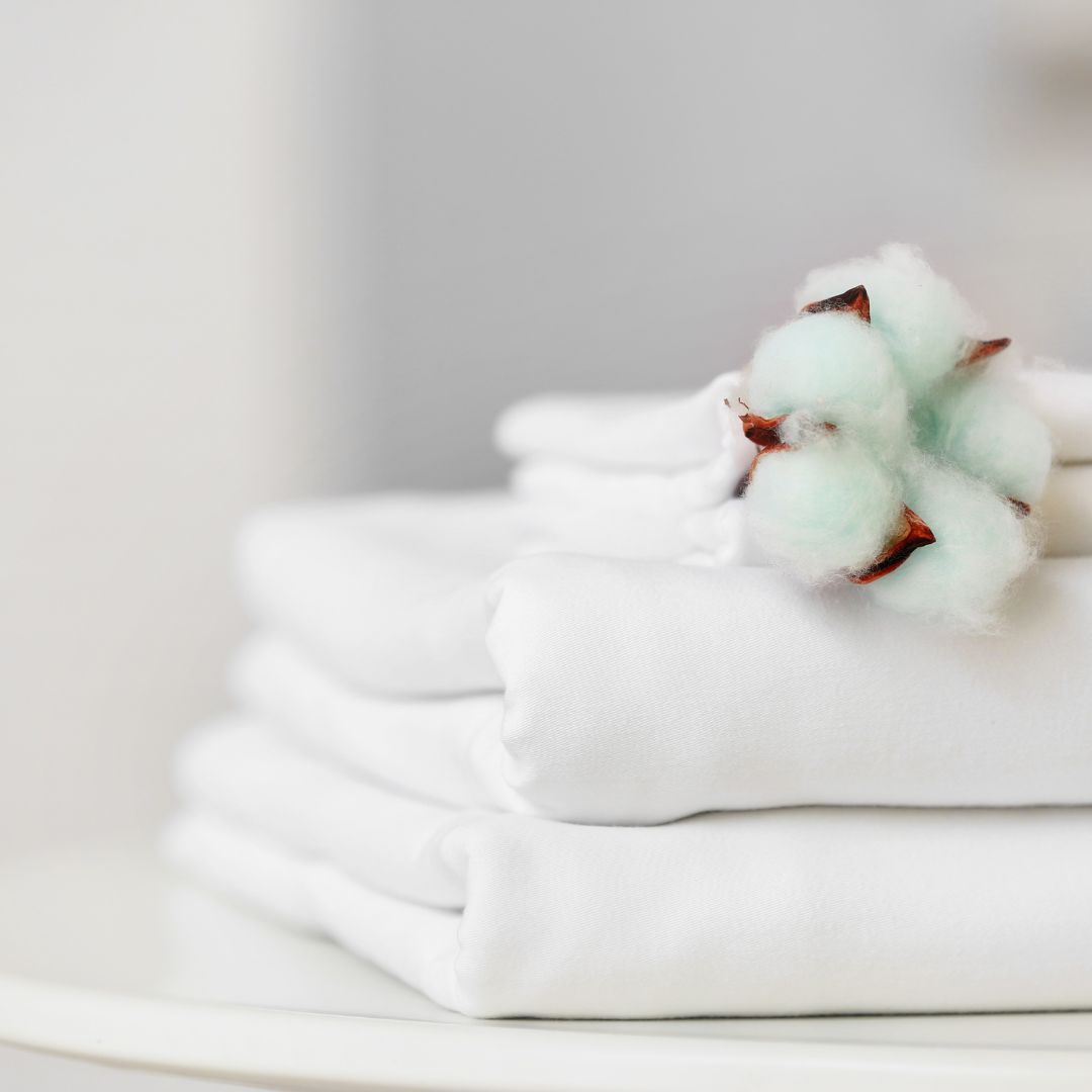 Towels displayed in a spa setting
